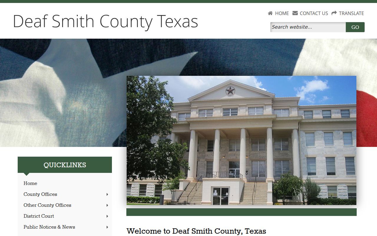 Deaf Smith County criminal records government directory